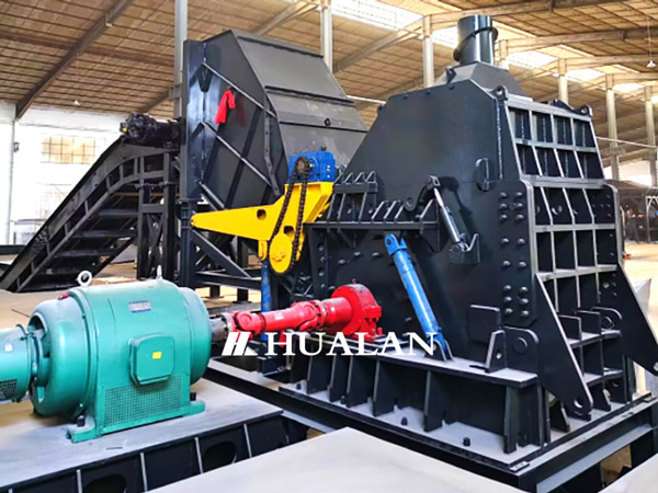 Scrap metal crusher hammer mill crusher China Hualan