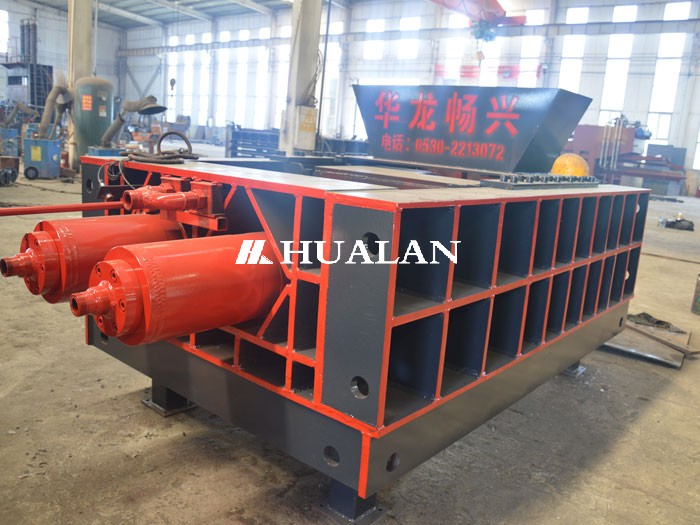 Gas tank cylinder shredder baler LPG crusher shear China