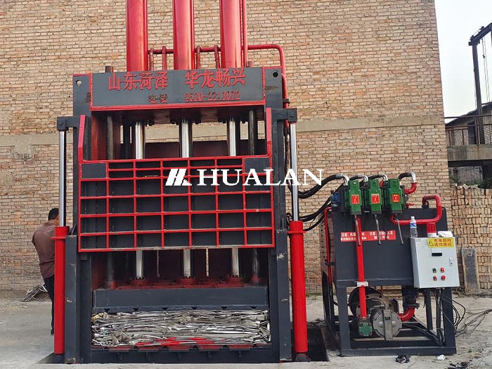 Scrap Aluminium Baler AL Plate baling Compressor China